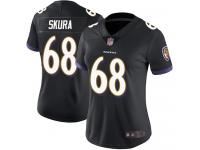 #68 Limited Matt Skura Black Football Alternate Women's Jersey Baltimore Ravens Vapor Untouchable
