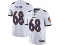 #68 Limited Matt Skura White Football Road Men's Jersey Baltimore Ravens Vapor Untouchable