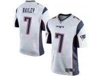 #7 Game Jake Bailey White Football Road Men's Jersey New England Patriots