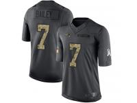 #7 Limited Jake Bailey Black Football Men's Jersey New England Patriots 2016 Salute to Service