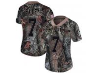 #7 Limited Jake Bailey Camo Football Women's Jersey New England Patriots Rush Realtree