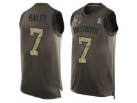 #7 Limited Jake Bailey Green Football Men's Jersey New England Patriots Salute to Service Tank Top