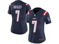 #7 Limited Jake Bailey Navy Blue Football Women's Jersey New England Patriots Rush Vapor Untouchable
