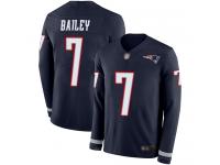 #7 Limited Jake Bailey Navy Blue Football Youth Jersey New England Patriots Therma Long Sleeve