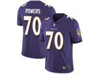 #70 Baltimore Ravens Ben Powers Limited Youth Home Purple Jersey Football Vapor Untouchable