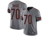 #70 Limited Bobby Massie Silver Football Youth Jersey Chicago Bears Inverted Legend Vapor Rush