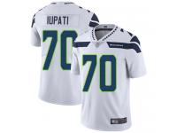 #70 Limited Mike Iupati White Football Road Men's Jersey Seattle Seahawks Vapor Untouchable