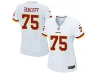 #75 Brandon Scherff Washington Redskins Road Jersey _ Nike Women's White NFL Game