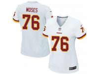 #76 Morgan Moses Washington Redskins Road Jersey _ Nike Women's White NFL Game