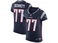#77 Elite Michael Bennett Navy Blue Football Home Men's Jersey New England Patriots Vapor Untouchable