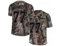 #77 Limited Michael Bennett Camo Football Men's Jersey New England Patriots Rush Realtree