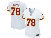 #78 Game Wes Martin White Football Road Women's Jersey Washington Redskins