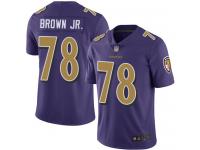 #78 Limited Orlando Brown Jr. Purple Football Youth Jersey Baltimore Ravens Rush Vapor Untouchable