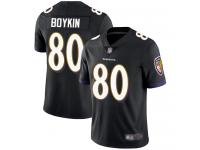 #80 Baltimore Ravens Miles Boykin Limited Men's Alternate Black Jersey Football Vapor Untouchable