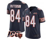 #84 Limited Cordarrelle Patterson Navy Blue Football Home Men's Jersey Chicago Bears 100th Season