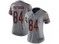 #84 Limited Cordarrelle Patterson Silver Football Women's Jersey Chicago Bears Inverted Legend Vapor Rush