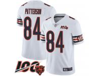 #84 Limited Cordarrelle Patterson White Football Road Youth Jersey Chicago Bears Vapor Untouchable 100th Season
