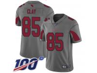#85 Limited Charles Clay Silver Football Men's Jersey Arizona Cardinals Inverted Legend 100th Season