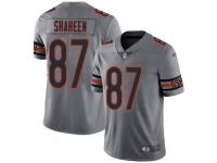 #87 Limited Adam Shaheen Silver Football Men's Jersey Chicago Bears Inverted Legend Vapor Rush