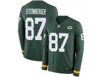 #87 Limited Jace Sternberger Green Football Men's Jersey Green Bay Packers Therma Long Sleeve