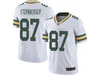 #87 Limited Jace Sternberger White Football Road Men's Jersey Green Bay Packers Vapor Untouchable