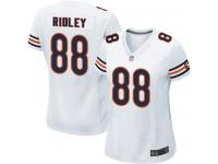 #88 Game Riley Ridley White Football Road Women's Jersey Chicago Bears