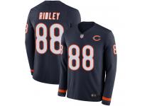 #88 Limited Riley Ridley Navy Blue Football Men's Jersey Chicago Bears Therma Long Sleeve