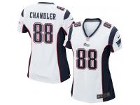 #88 Scott Chandler New England Patriots Road Jersey _ Nike Women's White NFL Game