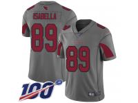 #89 Limited Andy Isabella Silver Football Men's Jersey Arizona Cardinals Inverted Legend 100th Season