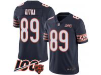 #89 Limited Mike Ditka Navy Blue Football Home Youth Jersey Chicago Bears 100th Season