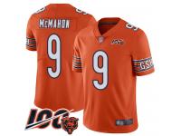 #9 Limited Jim McMahon Orange Football Alternate Youth Jersey Chicago Bears 100th Season