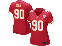 #90 Game Emmanuel Ogbah Red Football Home Women's Jersey Kansas City Chiefs