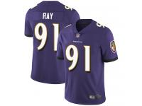 #91 Limited Shane Ray Purple Football Home Youth Jersey Baltimore Ravens Vapor Untouchable