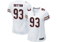 #93 Will Sutton Chicago Bears Road Jersey _ Nike Women's White NFL Game