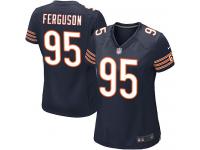 #95 Ego Ferguson Chicago Bears Home Jersey _ Nike Women's Navy Blue NFL Game
