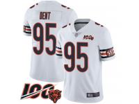 #95 Limited Richard Dent White Football Road Men's Jersey Chicago Bears Vapor Untouchable 100th Season