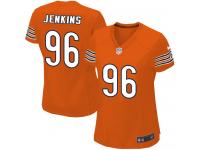 #96 Jarvis Jenkins Chicago Bears Alternate Jersey _ Nike Women's Orange NFL Game