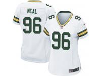 #96 Mike Neal Green Bay Packers Road Jersey _ Nike Women's White NFL Game
