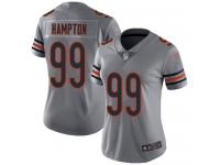 #99 Limited Dan Hampton Silver Football Women's Jersey Chicago Bears Inverted Legend Vapor Rush