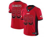 #99 Limited Khalen Saunders Red Football Youth Jersey Kansas City Chiefs Rush Drift Fashion