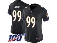 #99 Limited Matt Judon Black Football Alternate Women's Jersey Baltimore Ravens Vapor Untouchable 100th Season