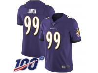 #99 Limited Matt Judon Purple Football Home Men's Jersey Baltimore Ravens Vapor Untouchable 100th Season