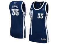adidas Kevin Durant Oklahoma City Thunder Women's Replica Road Jersey - Navy Blue