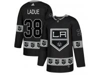 Adidas NHL Men's Paul LaDue Black Authentic Jersey - #38 Los Angeles Kings Team Logo Fashion