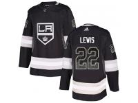 Adidas NHL Men's Trevor Lewis Black Authentic Jersey - #22 Los Angeles Kings Drift Fashion