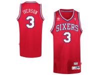 Allen Iverson Philadelphia 76ers adidas Hardwood Classics Swingman Jersey C Red