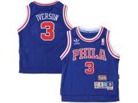 Allen Iverson Philadelphia 76ers adidas Preschool Hardwood Classics Swingman Throwback Jersey C Royal Blue