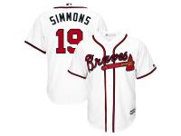 Andrelton Simmons Atlanta Braves Majestic Cool Base Player Jersey - White