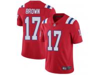 Antonio Brown Men's Limited Red Jersey Football New England Patriots Vapor Untouchable Alternate #17