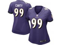Baltimore Ravens Chris Canty Women's Home Jersey - Purple Nike NFL #99 Game